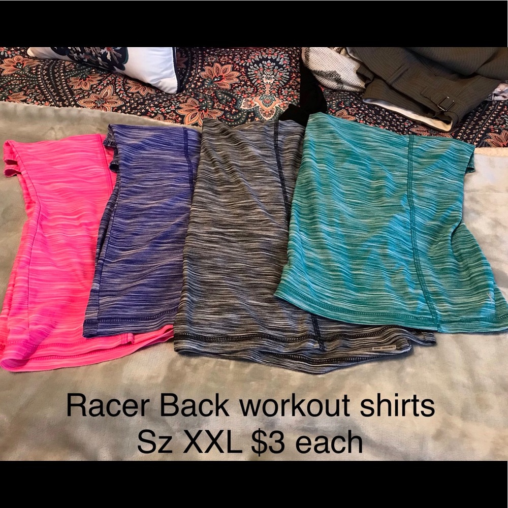 Racerback workout tanks